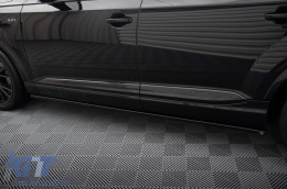 Maxton Design version 2 additives suitable for Audi SQ7, Q7 S-Line 2016-2019, black lacquer-image-6235940