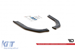 Maxton Design version 2 side extensions suitable for rear bumper of BMW M3 G80 after 2021, black lacquer - ABBMSX6008416