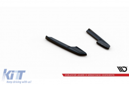 Maxton Design version 2 side extensions suitable for rear bumper of Audi RS6, RS7 C8 2019-2023, black lacquer-image-6235802