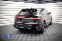 Maxton Design version 2 side extensions suitable for rear bumper of Audi RSQ8 MK1 after 2019, black lacquer - ABSA6020573