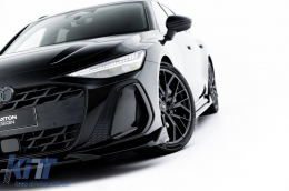 Maxton Design Version 2 Spoiler geeignet für die vordere S-Line Stoßstange des Audi A6 S-Line C9 Avant nach 2025, schwarzer Lack-image-6235606