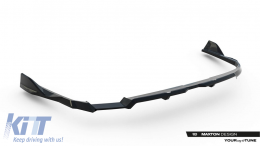 Maxton Design Version 2 Spoiler geeignet für die vordere S-Line Stoßstange des Audi A6 S-Line C9 Avant nach 2025, schwarzer Lack-image-6235613