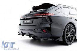 Maxton Design Version 2 Spoiler geeignet für die hintere S-Line Stoßstange am Audi A6 S-Line C9 Avant nach 2025, schwarz lackiert-image-6235635