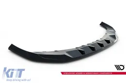 image-1-Maxton Design Version 2 Spoiler geeignet für Frontstoßstange des BMW 7er G70 nach 2022, schwarz lackiert