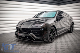 Maxton Design Version 2 Spoiler geeignet für Frontstoßstange des Lamborghini Urus MK1 nach 2018, schwarze Lackierung-image-6237705