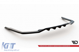 Maxton Design version 2 spoiler suitable for rear bumper of BMW 7 Series G11 with M package 2019-2022, black lacquer-image-6236197