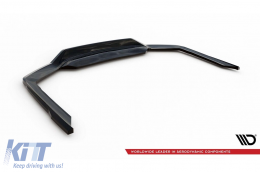 Maxton Design version 2 spoiler suitable for rear bumper of BMW 7 Series G11 with M package 2019-2022, black lacquer-image-6236198