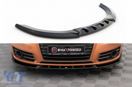 Maxton Design version 2 spoiler suitable for front bumper of Audi A7 C7 2010-2014, black lacquer - ABAUSX6008162
