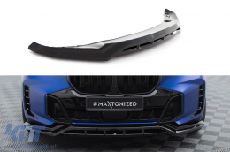 Maxton Design version 2 spoiler suitable for front M bumper on BMW X5 G05 Face after 2023, black lacquer - ABBMSX6008567