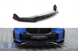 Maxton Design version 2 spoiler suitable for front M bumper on BMW X5 G05 Face after 2023, black lacquer - ABBMSX6008568