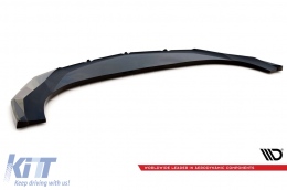 Maxton Design version 2 spoiler suitable for front bumper of Lamborghini Urus MK1 after 2018, black lacquer-image-6237702