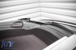 Maxton Design Zusatz für Sonnenblende geeignet für BMW X6 G06 nach 2019, schwarzer Lack-image-6236399