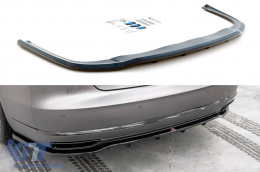 image-37-Maxton Design Zusatz für Standard-Heckstoßstange geeignet für Audi A8 D4 2013-2017, schwarz lackiert