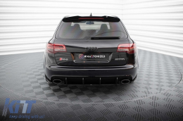 Maxton Design Zusatz geeignet für Audi RS6 C6 Avant Diffusor 2007-2010, mattschwarz-image-6235777