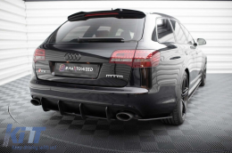 Maxton Design Zusatz geeignet für Audi RS6 C6 Avant Diffusor 2007-2010, mattschwarz-image-6235778