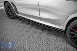 Maxton Design Zusätze geeignet für M Seitenschweller für BMW X6 G06 nach 2020, schwarze Lackierung-image-6236406