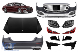 image-30-Maybach package suitable for Mercedes S-Class W221 2005-2013 conversion to W223 after 2020