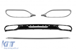 Maybach package suitable for Mercedes S-Class W222 2013-2020 with LED headlights and LED taillights-image-6236007