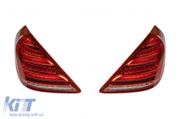 Maybach package suitable for Mercedes S-Class W222 2013-2020 with LED headlights and LED taillights-image-6236025