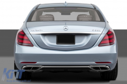 Maybach package suitable for Mercedes S-Class W222 2013-2020 with LED headlights and LED taillights-image-6236038