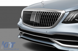 Maybach package suitable for Mercedes S-Class W222 2013-2020 with LED headlights and LED taillights-image-6236040