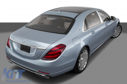 Maybach-Paket geeignet für Mercedes S-Klasse W222 2013-2020 mit LED-Scheinwerfern und LED-Rückleuchten-image-6236039