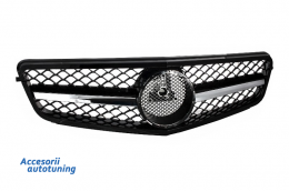 Подходящ за MERCEDES C-Class W204 Facelift C63 Body Kit T-Modell S204 Комби Estate с Предна Решетка Спорт Черен Glossy-image-6024810