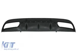 Mercedes W205 S205 2014+ C-osztály AMG C63 Body Kit hátsó diffúzor és kipufogóvégek-image-5991174