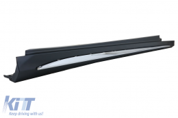 Прагове подходящи за Mercedes C-Class W205 S205 (2014-2020) Спорт C63 Дизайн Хром-image-6009145