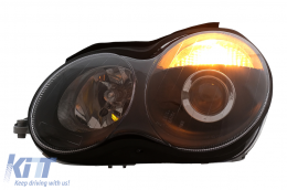 Фарове подходящи за MERCEDES C-Class W203 (05.2000-03.2004) Черен-image-6039269