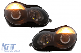 Фарове подходящи за MERCEDES C-Class W203 (05.2000-03.2004) Черен-image-6107564
