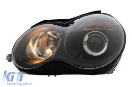 Фарове подходящи за MERCEDES C-Class W203 (05.2000-03.2004) Черен-image-6107565