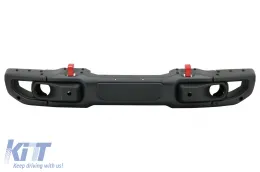 image-9-Metal Front Bumper suitable for Jeep Wrangler JL (2018-Up) 10th Anniversary Hard Rock Style