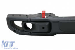 Metal Front Bumper suitable for Jeep Wrangler JL (2018-Up) 10th Anniversary Hard Rock Style-image-6085237
