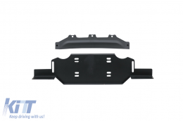 Metal Front Bumper suitable for Jeep Wrangler JL (2018-Up) 10th Anniversary Hard Rock Style-image-6085241