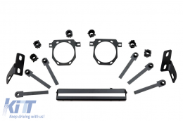 Metal Front Bumper suitable for Jeep Wrangler JL (2018-Up) 10th Anniversary Hard Rock Style-image-6085242