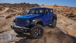 Metal Front Bumper suitable for Jeep Wrangler JL (2018-Up) 10th Anniversary Hard Rock Style-image-6085273