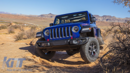 Metal Front Bumper suitable for Jeep Wrangler JL (2018-Up) 10th Anniversary Hard Rock Style-image-6085274