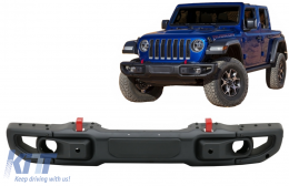 Metal Front Bumper suitable for Jeep Wrangler JL (2018-Up) 10th Anniversary Hard Rock Style-image-6085581