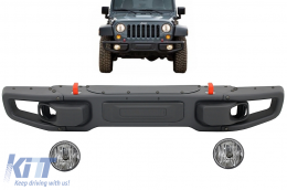 Métal Pare-chocs avant Pour Jeep Wrangler Rubicon JK 07-17 10th Anniversary Hard Rock-image-6089818