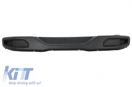 Metal Rear Bumper suitable for Jeep Wrangler Rubicon JK (2007-2017) 10th Anniversary Hard Rock Style