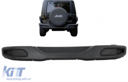 Metal Rear Bumper suitable for Jeep Wrangler Rubicon JK (2007-2017) 10th Anniversary Hard Rock Style - RBJEWJK