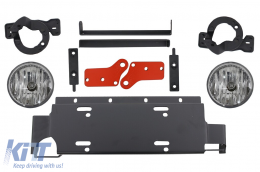 Metall Stoßstange für Jeep Wrangler Rubicon JK 07-17 Nebelscheinwerfer Gitter--image-6048084
