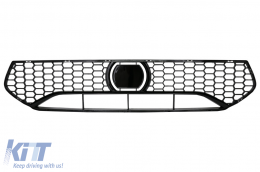 Middle Lower Grille suitable for BMW 5 Series G30 G31 Limousine Touring (2017-2019) M5 Bumper for ACC