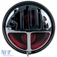 MILLERS STOP taillight Oldschool halogen universal for custom cafe racer - ODTLLR6025593