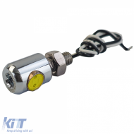 Mini LED license plate light chrome for motorcycle scooter custom