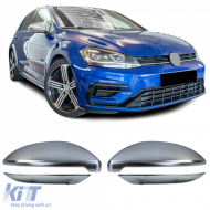 Mirror caps alu-look matte mirror covers 4-piece set for VW Golf 7 2012-2021 - ODMCV6012931