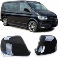 image-77-Mirror caps for replacement Gloss Black for VW Bus T5.2 T6 T6.1 Amarok