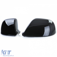 Mirror caps for replacement Gloss Black for VW Bus T5.2 T6 T6.1 Amarok-image-6210062