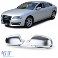 Mirror caps for replacement silver matte for AUDI A3 8P A4 8K B8 A5 8T 09-